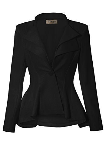 Women's Double Lapel Office Blazer Women's Double Lapel Office Blazer